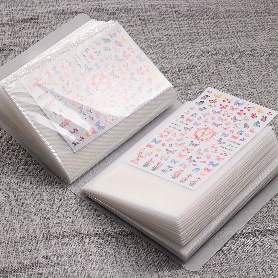 

Slots Nail Decals Storage Book: Empty Album For Collecting Decals, Nail Art Tools Organizer Notebook