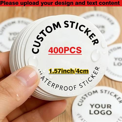 item picture custom stickers 3 4 5 6 7cm 200 400pcs suitable for occasions labels custom logo stickers birthday party invitations thank supplies