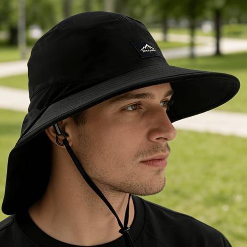 chapeau de soleil , chapeau de randonnée protégeant le cou pour hommes et femmes, adapté à diverses activités de le camping, lescalade et la pêche. une cadeau pour la saint-valentin, un cadeau danniversaire ou un cadeau pour , les et les collègues.