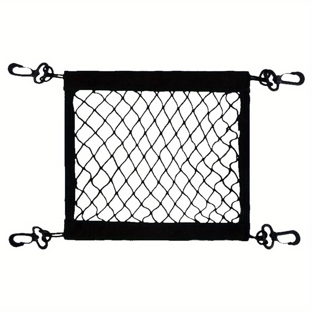 TEMU Motorcycle Cargo Net Polyester High Elastic Cargo Net With 4 Adjustable Hooks 360 Degree Rotatable Motorcycle Net Supplies