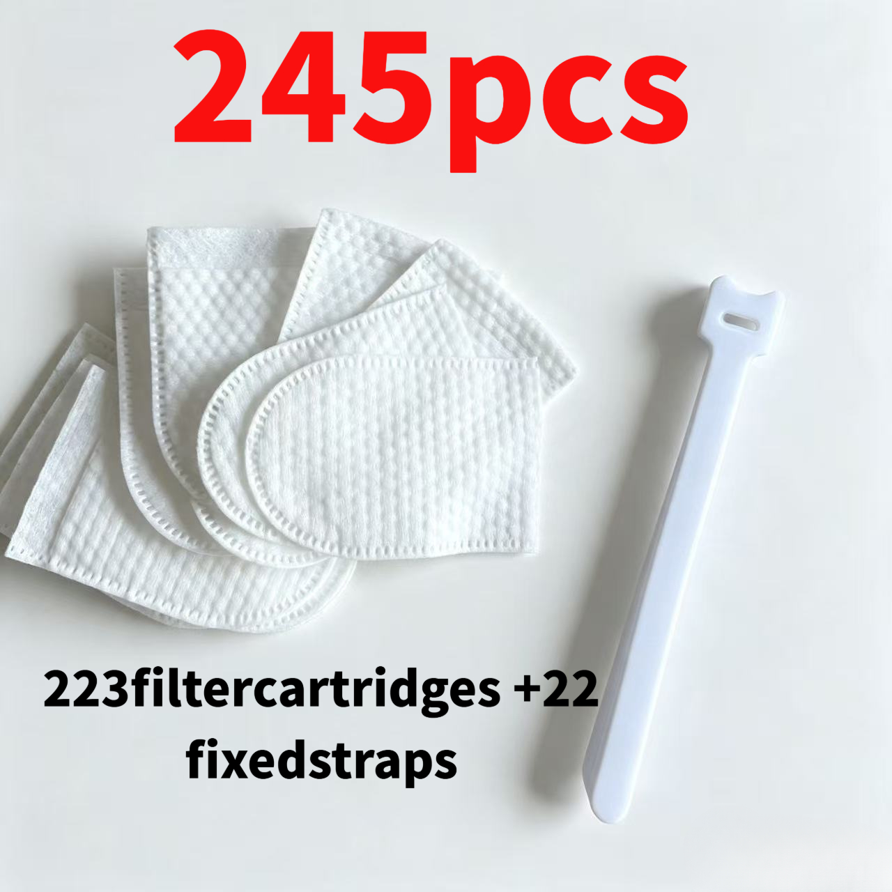 TEMU 245pcs (223pcs +22pcs Straps) High-density Faucet Filter Cartridge, Universal For Kitchen And Bathroom, For Filtering Rust, Sediment, Sand,