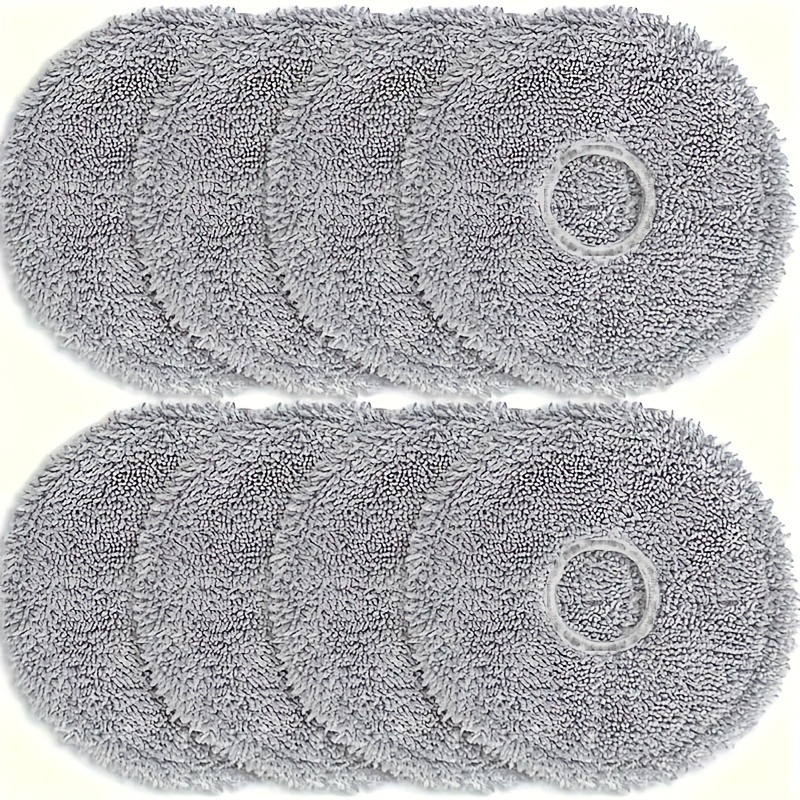 TEMU 8 piezas de almohadillas de microfibra para trapeador compatibles con aspiradores robot L10s, Ultra L10, L20, Pro y Xiaomi X10+ - Accesorios de