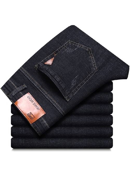 item picture 2026 new fashion mens comfortable stretch straight trousers mens denim long pants with stretch suitable for casual business trousers autumn menswear
