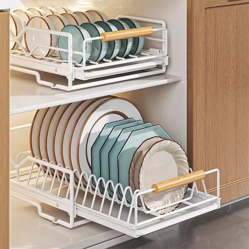 TEMU Pull Out Cabinet Organizer, Pull Out Drawers For Cabinets, Slide Out Kitchen Storage Box Adhesive Film And Screws For Kitchen, Pantry Or Bathroom