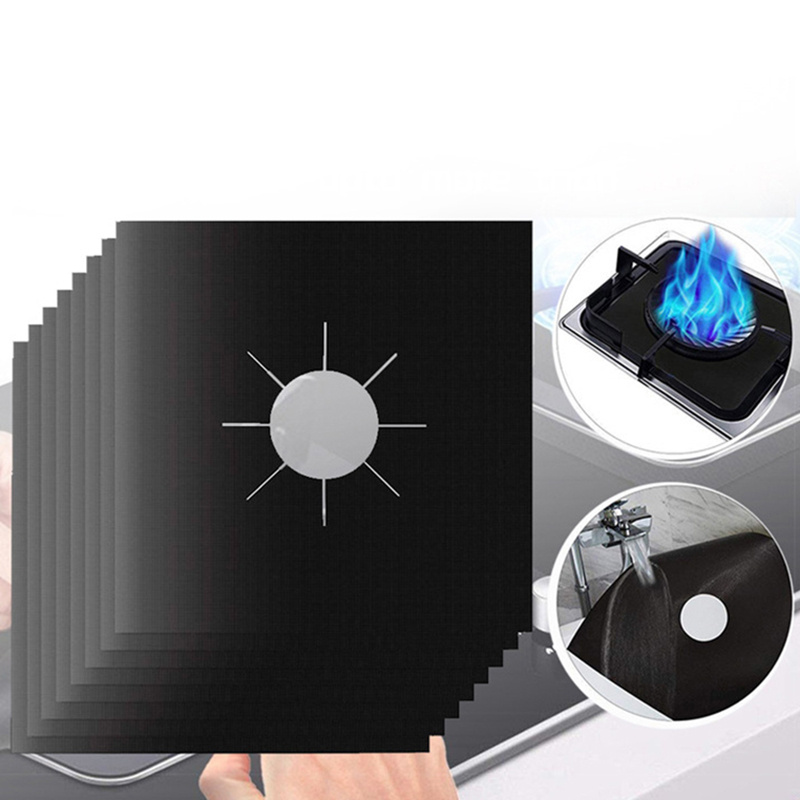 2 4 pack fiberglass stove top protector covers non stick reusable waterproof smooth easy to   no electricity needed kitchen gas stove liner mat pad details 9