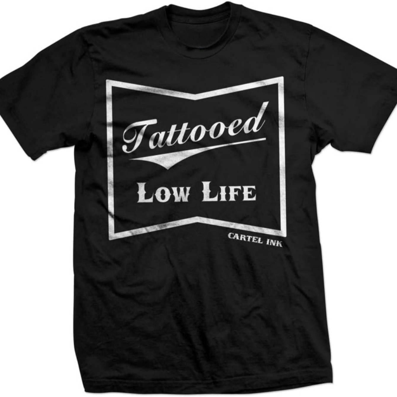 

100% Cotton Men's T-shirt With Tattooed Print - Soft, Breathable & | Classic Crew Neck, Short Sleeves | Fade-resistant Design | Ideal For Casual Wear & Work Settings