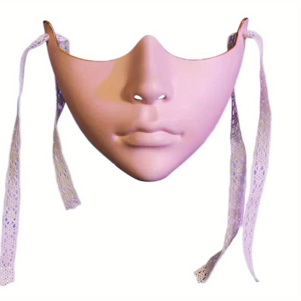 1pc Cosplay Masquerade Masks Fashion Abs Costume Mask Half Face Mask Women Men