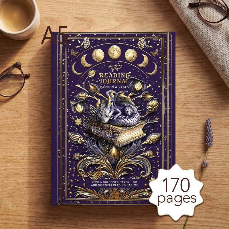 TEMU Planning Pads 1pc A5 Reading Journal For Book Lovers, Daily Reading Planner With 170 Pages, Book Journal Reading Log, Perfect Gift For Reading