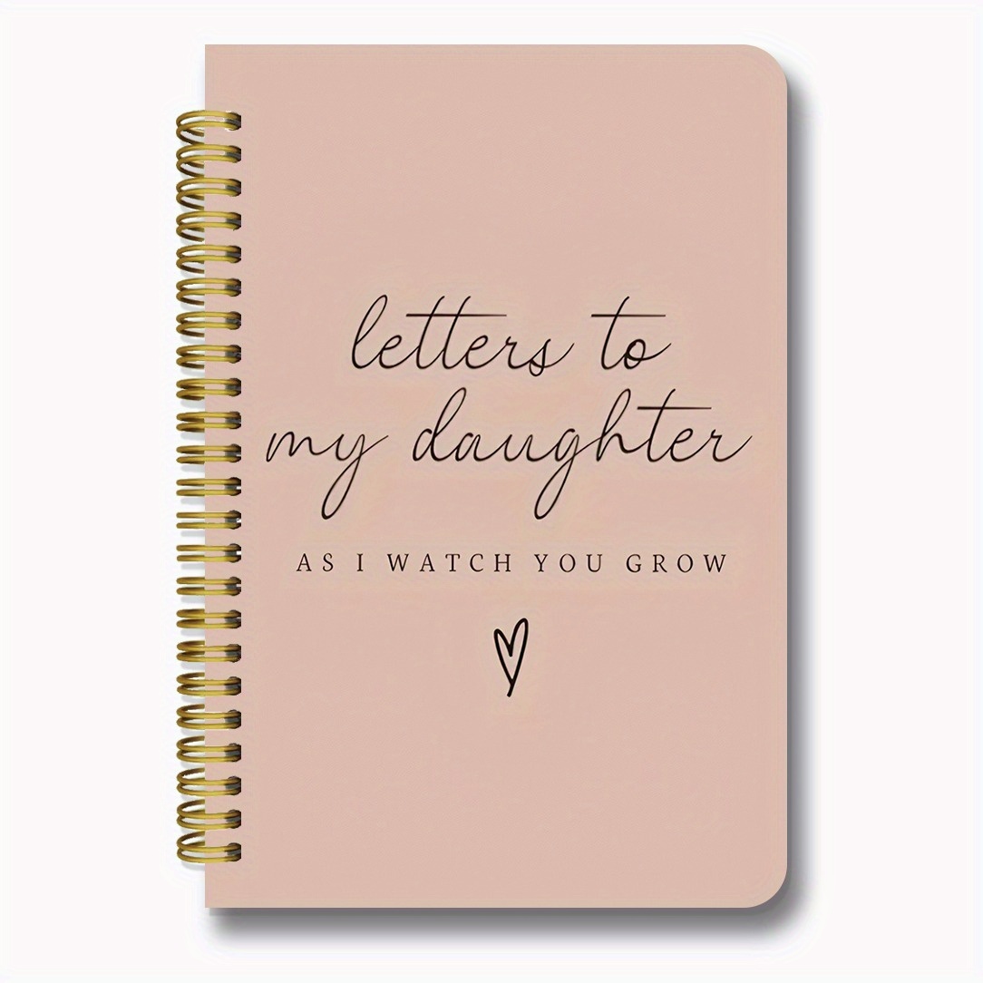 E-shop LIFLIKWALL "Für meine Tochter" Tagebuch & Dankbarkeitstagebuch - Rosa & Goldener mit Goldschrift, 50-Seiten Erinnerungsbuch für Neu-, 50x21 cm
