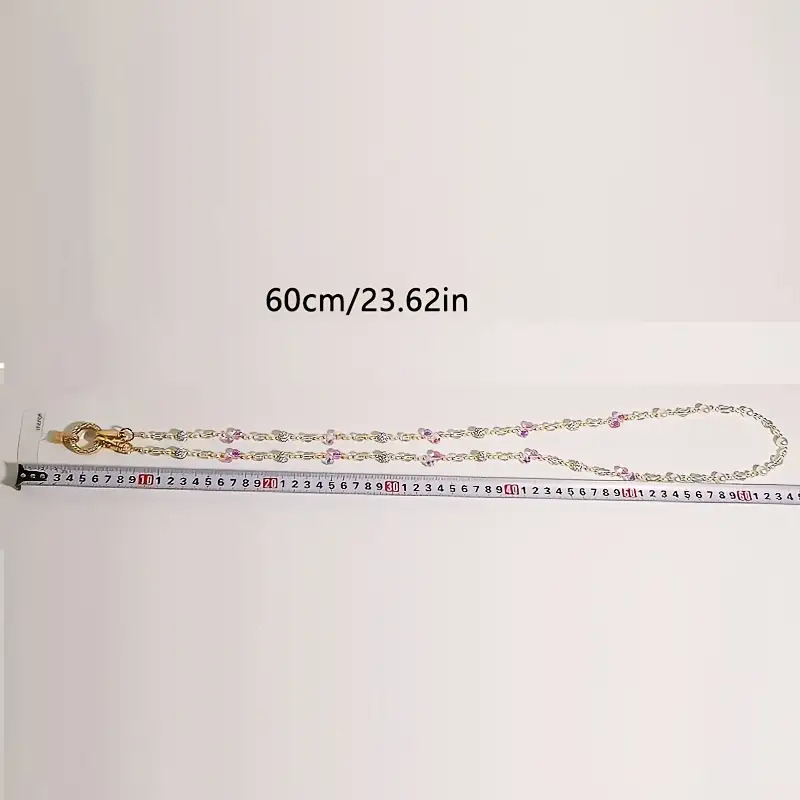 TEMU Corde de téléphone longue et avec des perles scintillantes - Polypropylène durable, longueur réglable, parfaite , pour la protection du