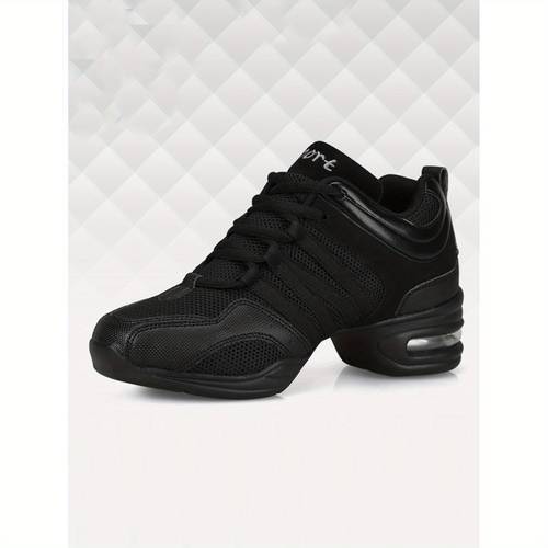 zapatillas de para mujer, zapatillas modernas de cuadradas, aumenta altura, malla transpirable con amortiguación de aire