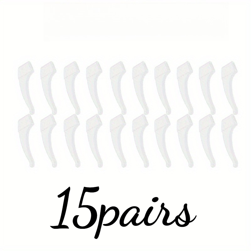 TEMU 15 Pairs Of Anti-slip Eyeglass Retainers, Ear Hooks, Behind-the-ear Anti-slip Retractable Adjustable Eyeglass Cords, Anti-drop Straps, Anti-slip