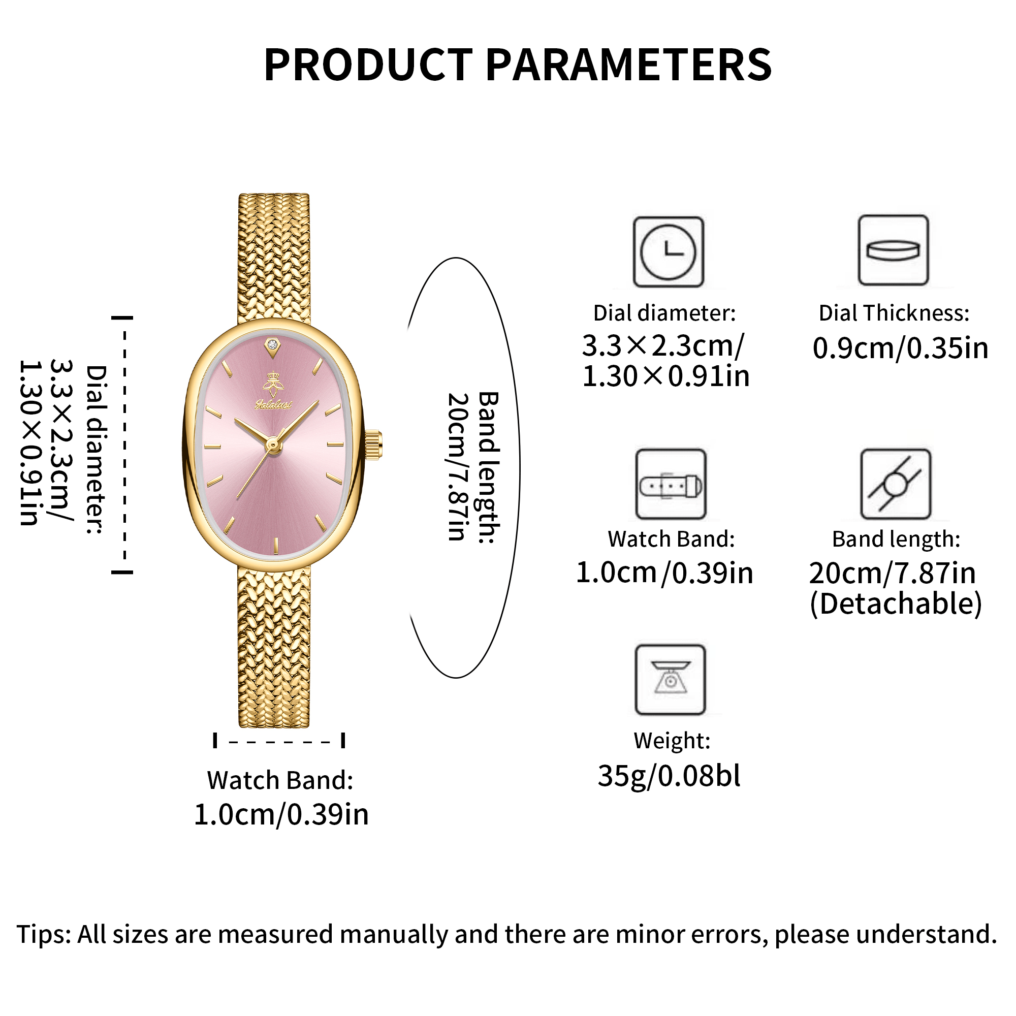 YaLaLuSi Brand 1pc Elegant Minimalist New-Style Women' S Quartz Watch Luxurious Golden Tone Accents Ultra-Thin Braided Strap Design Oval Dial Casual, Business, Date Night Versatile Style Fashionable Original Women' S Gift