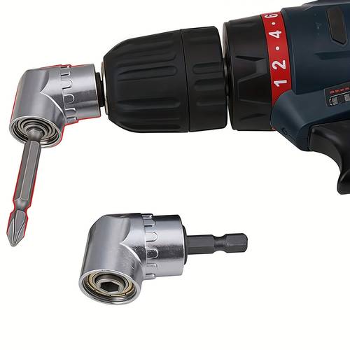 right angle drill bit attachment quick change screwdriver adapter magnetic drill bit socket compatible with drill electric drill suitable for tight spaces furniture assembly automotive plumbing professional and use car repair