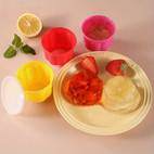 molde de pudín de plástico reutilizable con tapas para postres de copas de gelatina apilables para jalea, gelatina, helado y molde de natillas para hacer postres, y uso doméstico | ideal para de y creaciones de postres calidad