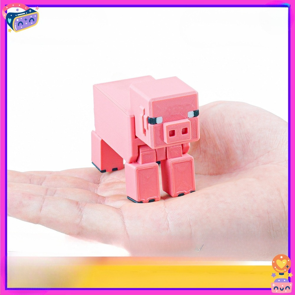 Image of 3d Printing, Pig Ornaments, Articulated Joints, Tabletop Decorations, Holiday Decorations, Christmas And Halloween Decorations, Toys, Figure, Figurine, Room Decor, Halloween
