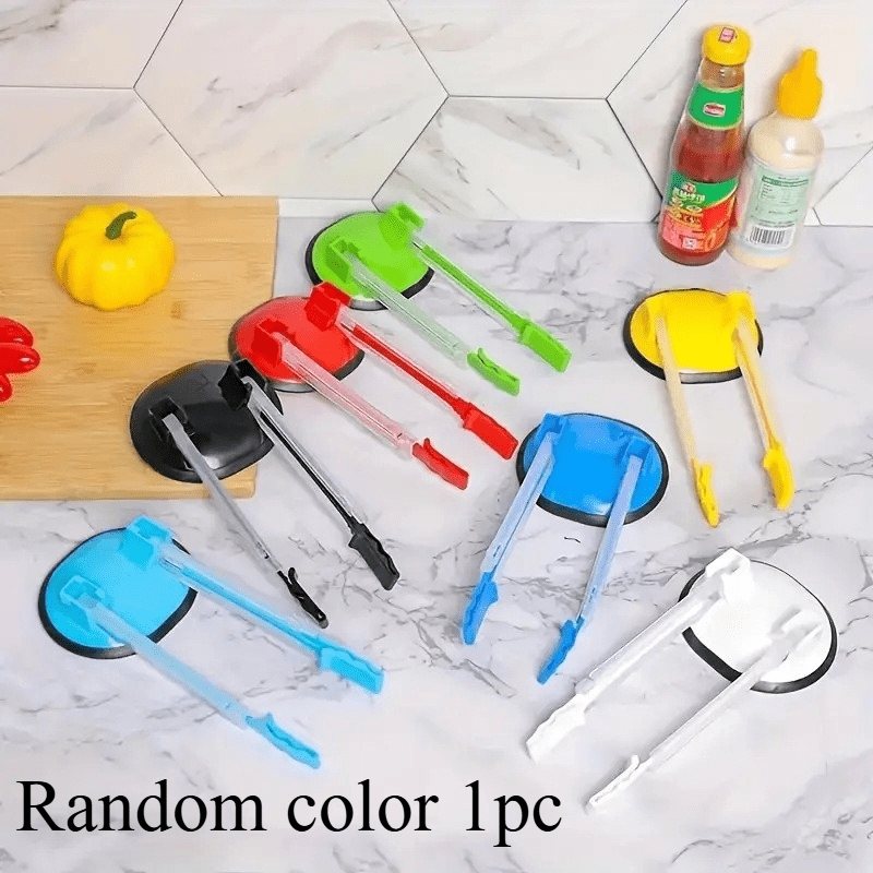 TEMU 1pc Kitchen Food Storage Bag Holder, Adjustable Bag Stand, Plastic Bag Rack, Vertical Bag Holder, Suitable For Sealable Bags, Resealable Bag