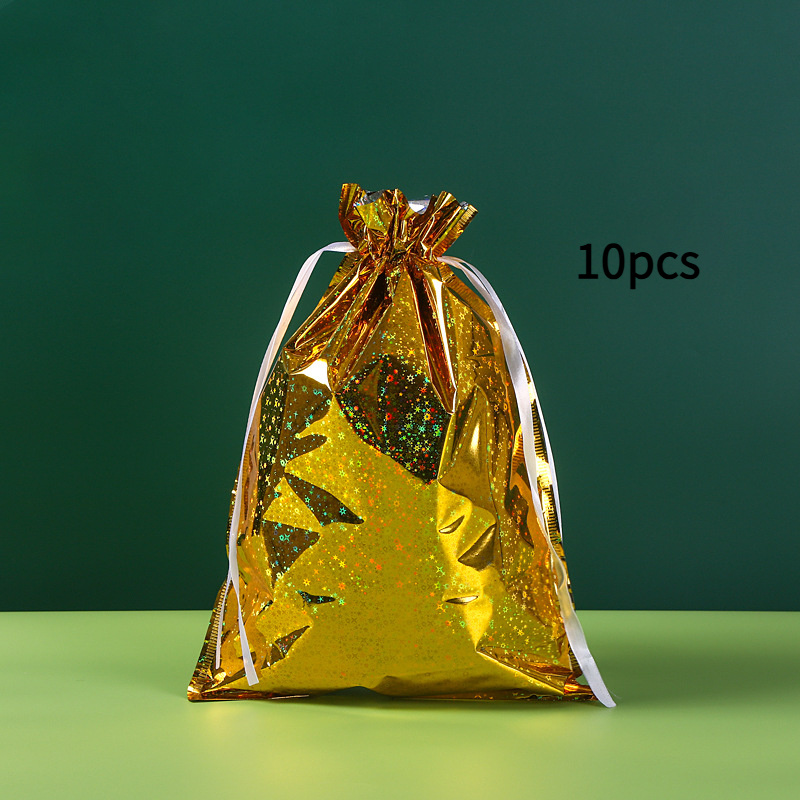 TEMU Gift For Her/him 10pcs Essential Drawstring Opening Large-capacity Gift Bags For Festivals, Banquet And Party Gift Packaging Bags, Multiple