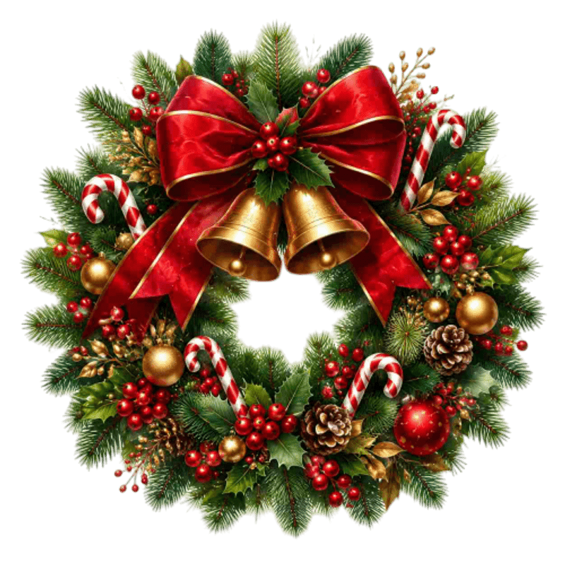 TEMU 1pc 2d Flat Pattern, Christmas Window Sticker Glass Static Cling, Window Decal, Glass Mural, Window Flower Christmas Wreath Bell Pattern Glass