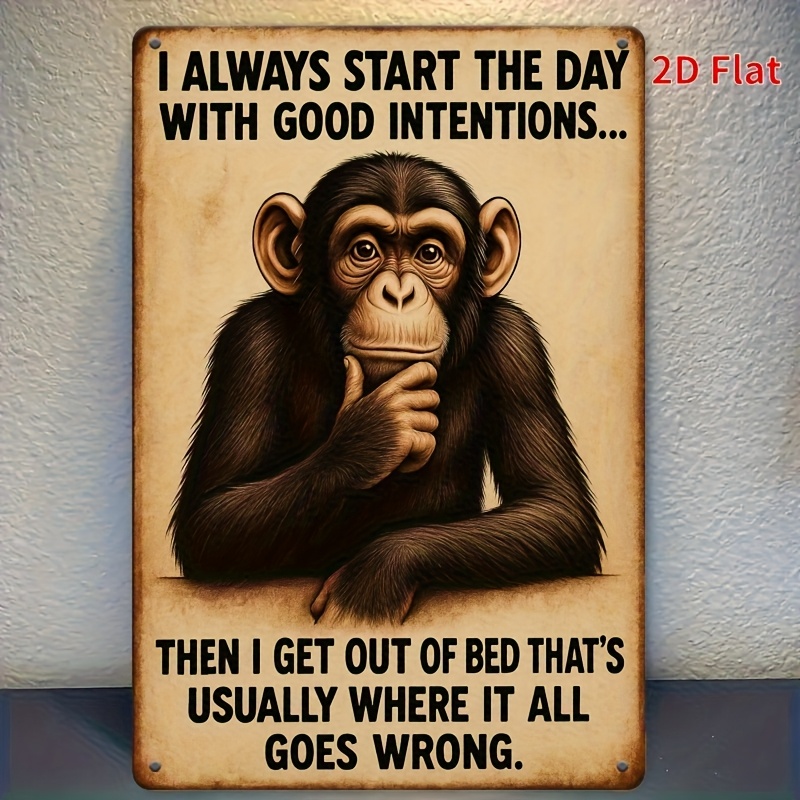 TEMU 2d Flat - Vintage Wooden Wall Art Decor - Quote Wood Plaque, Indoor Outdoor Use, Humorous Gift For Men And Women, 2d Flat Art, Personalized Home
