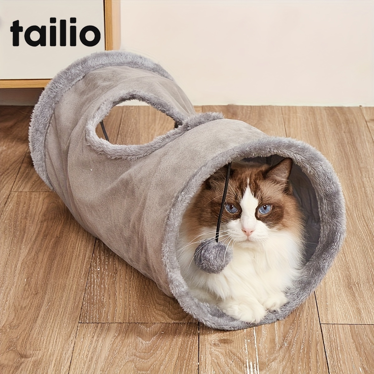 TEMU Tunnel per pieghevole con per palline divertenti, per piccoli animali domestici, disponibile in pi羅 colori