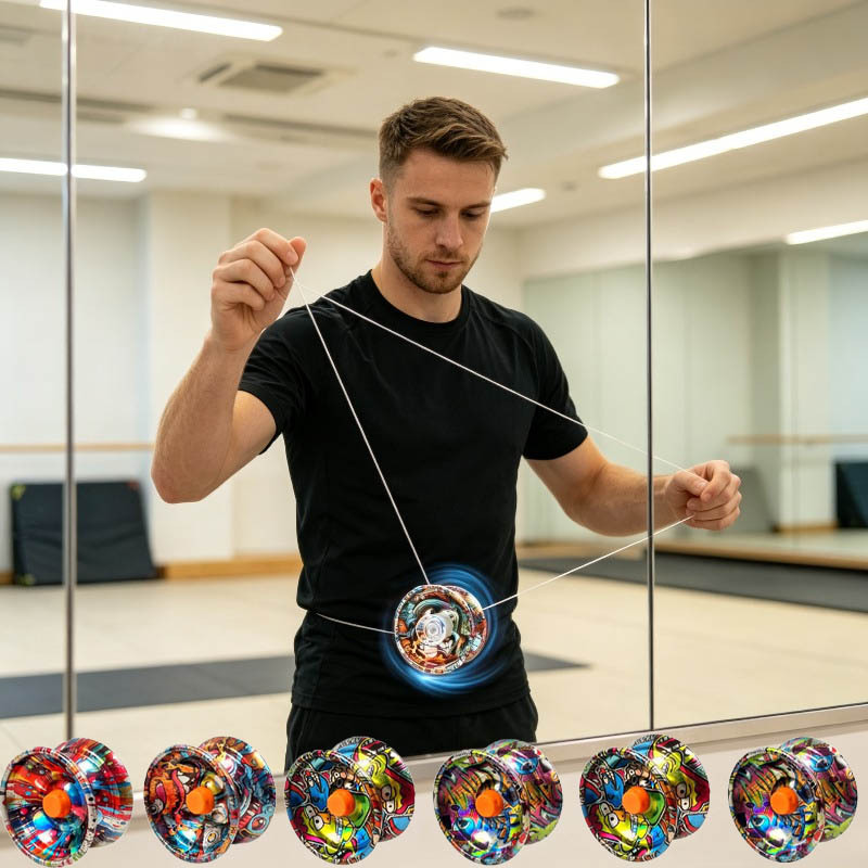 TEMU 3pcs Sensor Balls, Colorful Sensor Yo-yos With Metal Auto-return Technology, Suitable For Beginners, Training And Party Gifts, Random Color