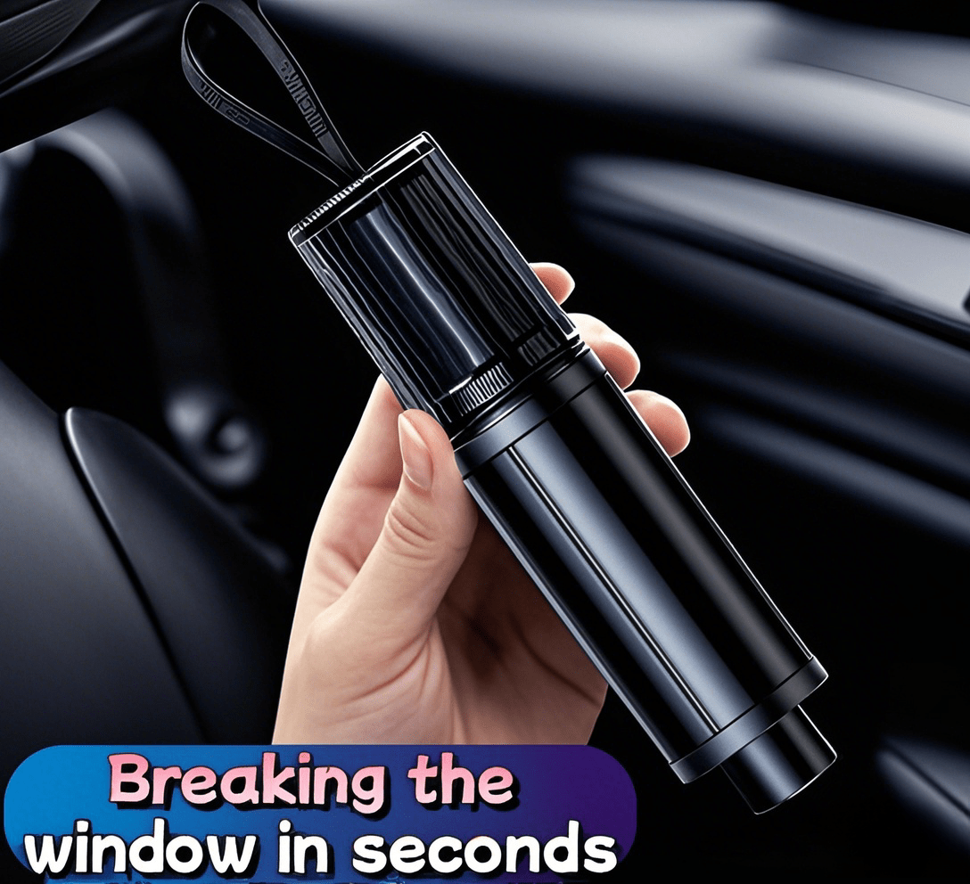 1  car window breaking tool a safety hammer   multifunctional combining three features cutting belts   and ensuring safety in emergencies Product details 0