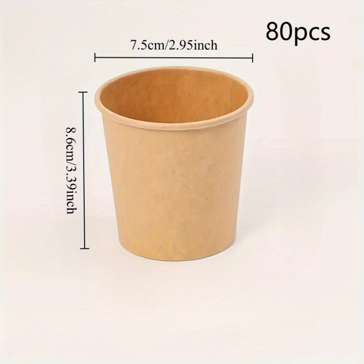 Image of 80pcs Disposable Coffee Cups - Party Supplies For Birthdays, Weddings, Holidays, Halloween, Christmas, New Year - Festive Drinkware, Decorative Patterns, Durable Drinkware