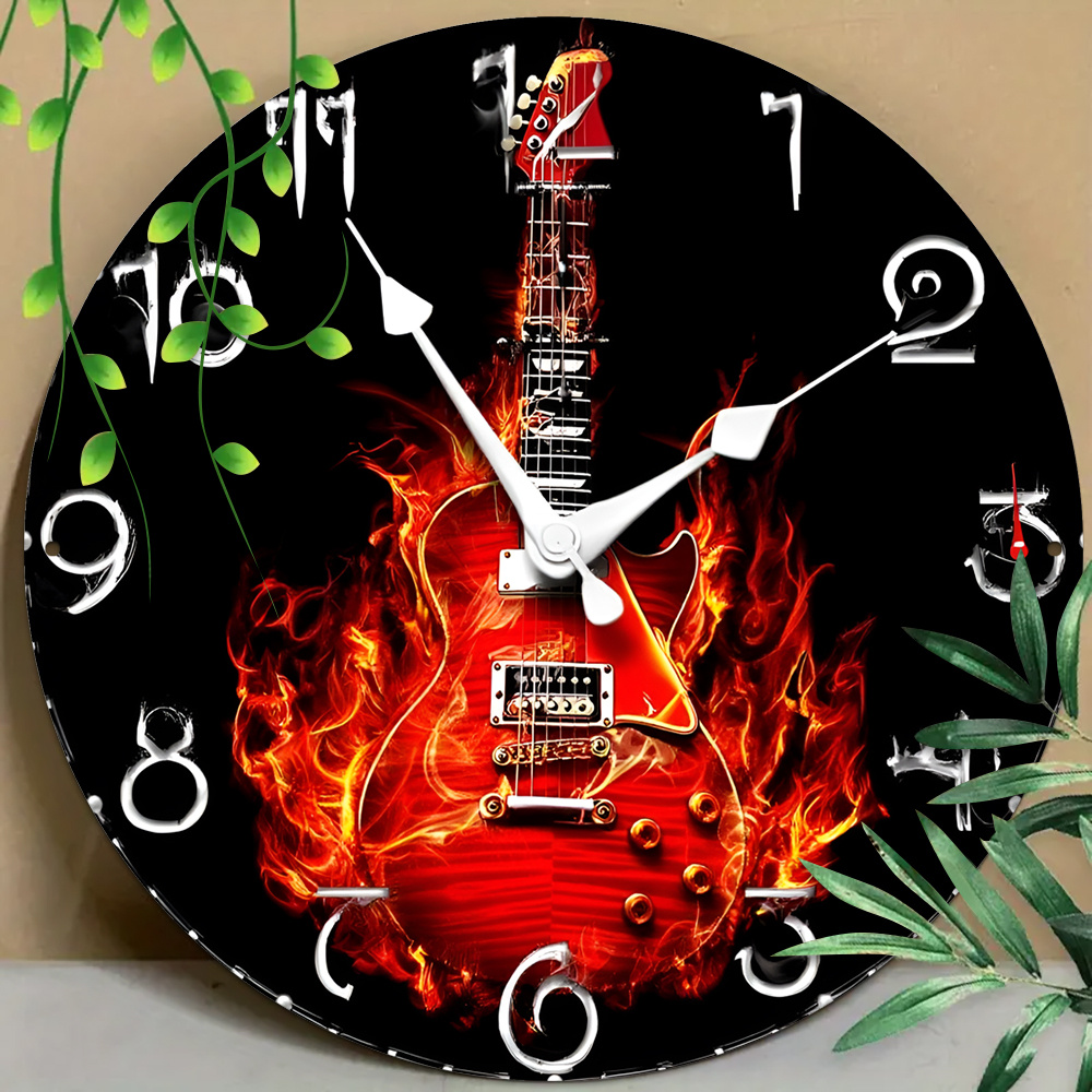 

1pc Retro Wall Clock, 8x8 Inch Aluminum Decorative Plaque, Multipurpose Wall Hanging Art For Home, Bar, Porch - Ideal Gift For