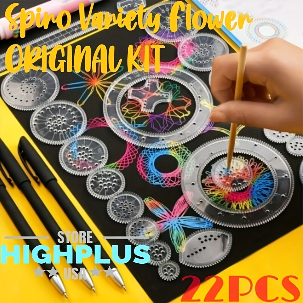 

22pcs Flower Drawing Ruler Kit For Designs