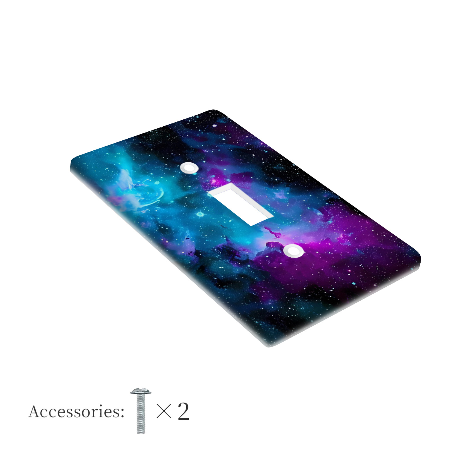 TEMU 1pc 1gang/2gang Decorative Pattern Light Switch Cover | Decorative Wallplate, Electrical For Indoor Outdoor, Bedroom, Kitchen, Home Bathroom
