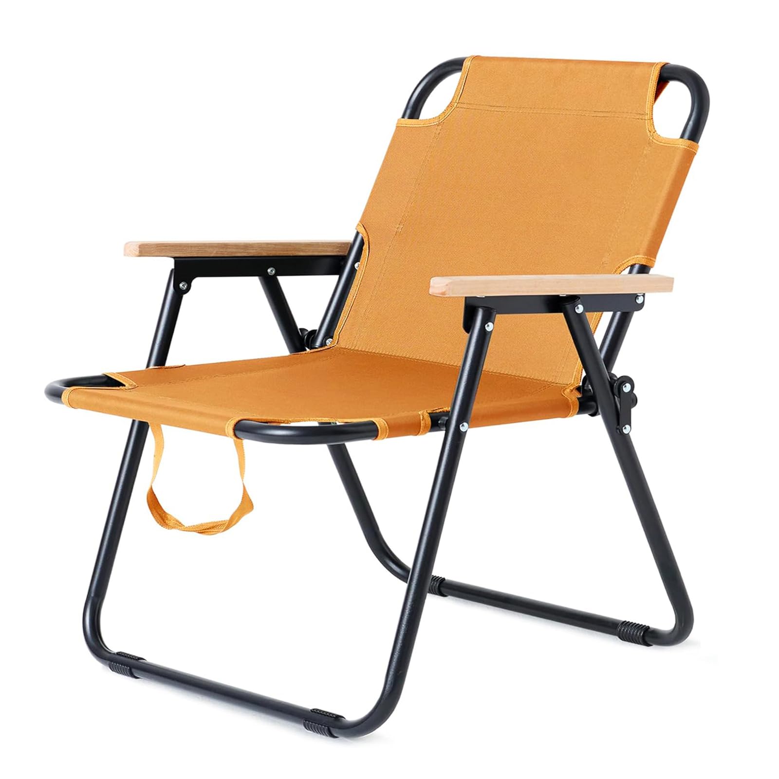 Image of Foldable Camping Chairs, Foldable Camping Chairs With Handles, Foldable Camping Chairs With Armrests, Perfect For Fishing, Picnicking, Camping And Hiking
