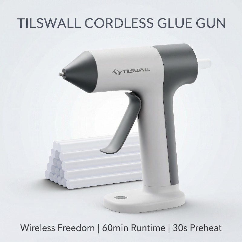 [ Instant Heating] 4v Wireless Hot Melt Glue Gun | Usb-c Fast Charging, Drip-proof, Compact And Portable, Essential For Crafts/home Repairs [white Glue Gun Kit]