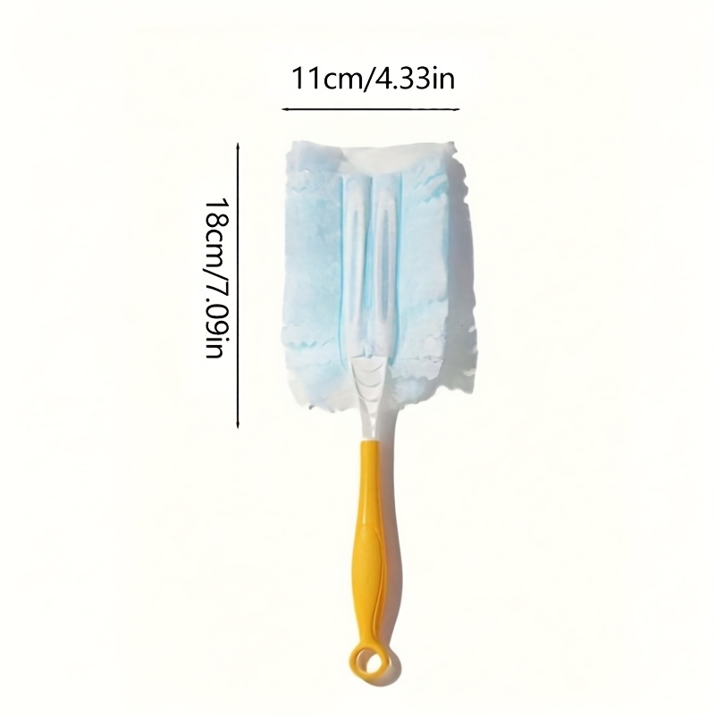 Set de 21 piese (20 cârpe de praf albastre + 1 mâner) Mătură de praf electrostatică de unică folosință, un must-have pentru curățarea casei și a mașinii, mobilă, tastatură și mătură de praf pentru mașină cu capete de schimb, o unealtă de curățare multifuncțională.