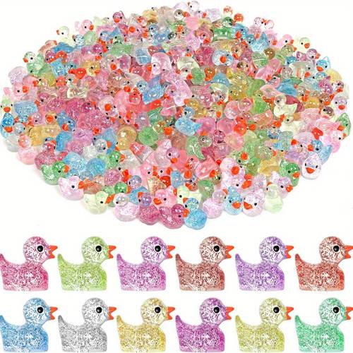 50pcs glitter mini resin for diy garden miniature aquarium potted plant dollhouse decorations christmas ornaments