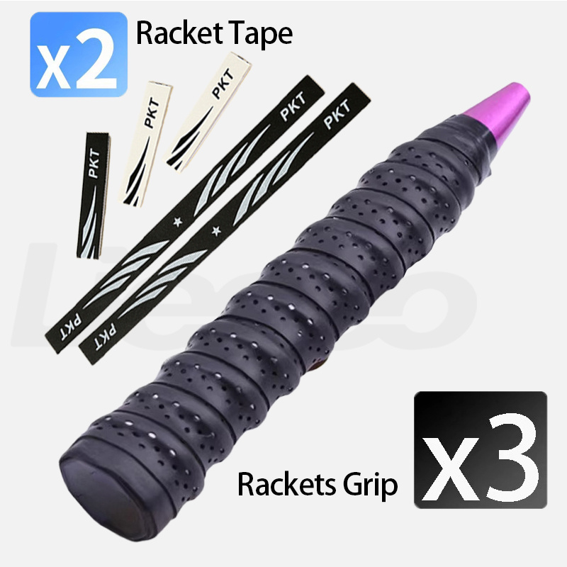 TEMU Rackets Overgrip And Racquet Head Protection Guard, Snakebone Sweat-absorbing Tape, Premium Racket Anti-scratch Frame Tape, Anti-slip Adhesive