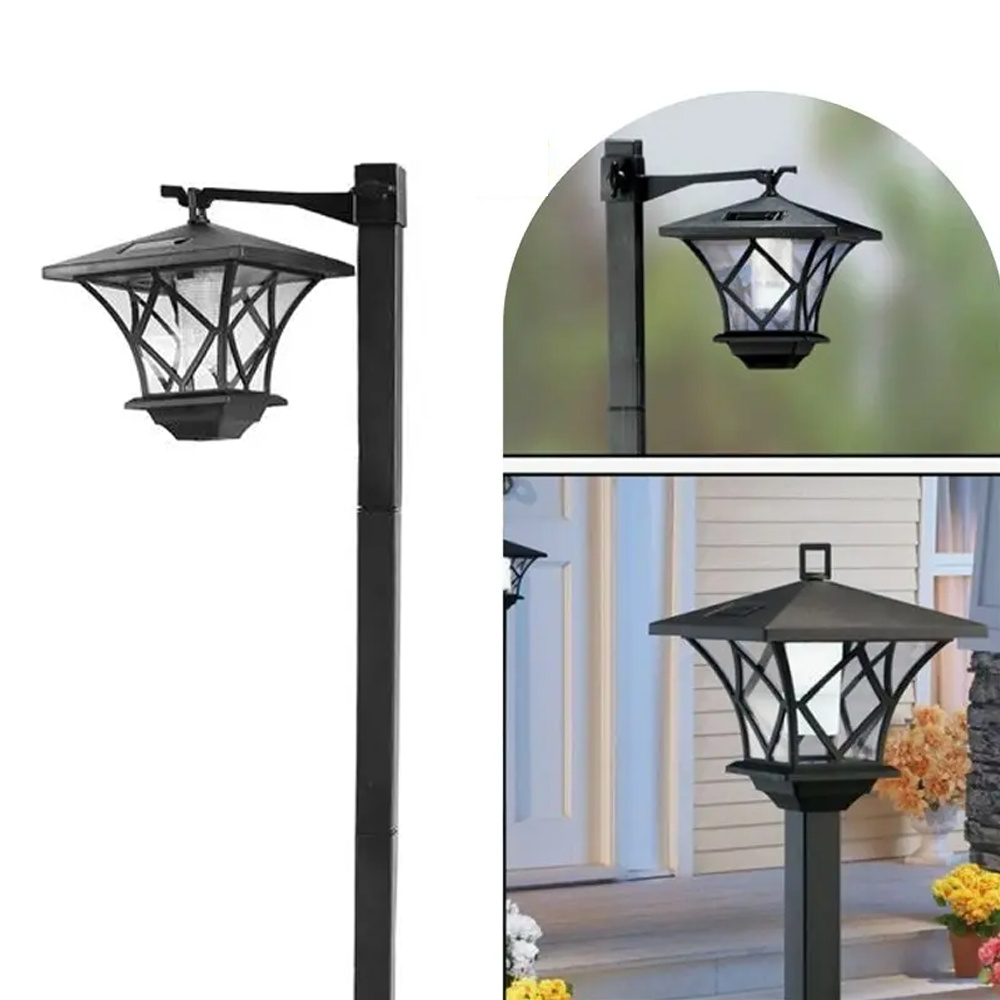 TEMU 1pc 60'' Solar Lamp Post Light, Ip54 Waterproof, Outdoor Solar Lamp Post Lighting For Driveway, Patio, Garden, Lawn, Backyard, Pathway