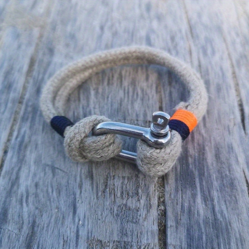 TEMU Pulsera tejida minimalista y para hombre - para las fiestas