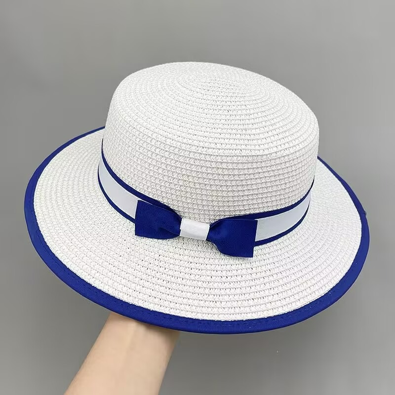 Straw Hat French Boater Hat Women New Summer Beach