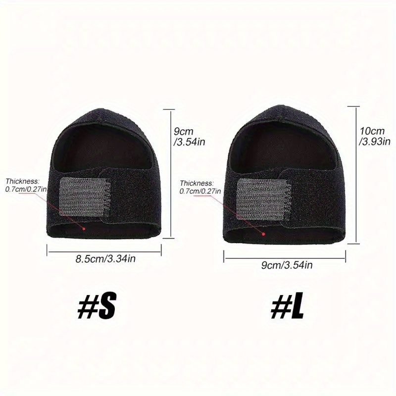 1 Pair of Black Textured Heel Pads