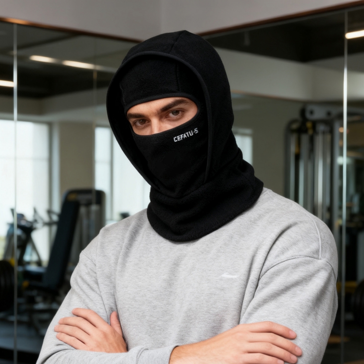 Cagoule pour Hommes & Femmes - Masque Intégral en Polaire Coupe-Vent & Cache-cou, Bonnet d'Hiver pour Ski et Snowboard en Extérieur, Couverture Chaude à Capuche pour Temps Froid, Lavable à la Main/Nettoyage à Sec (Unisexe)