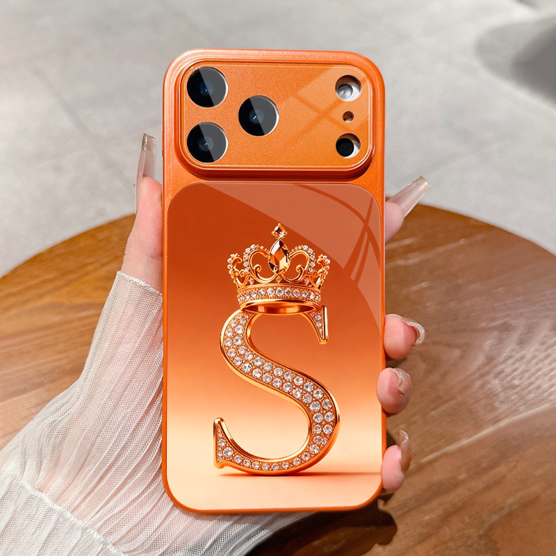 TEMU Phone Case - A Luxurious And Stylish Phone Case With A Large Window Featuring A Diamond-studded Design Of S, Compatible With Iphone 17/17 Pro