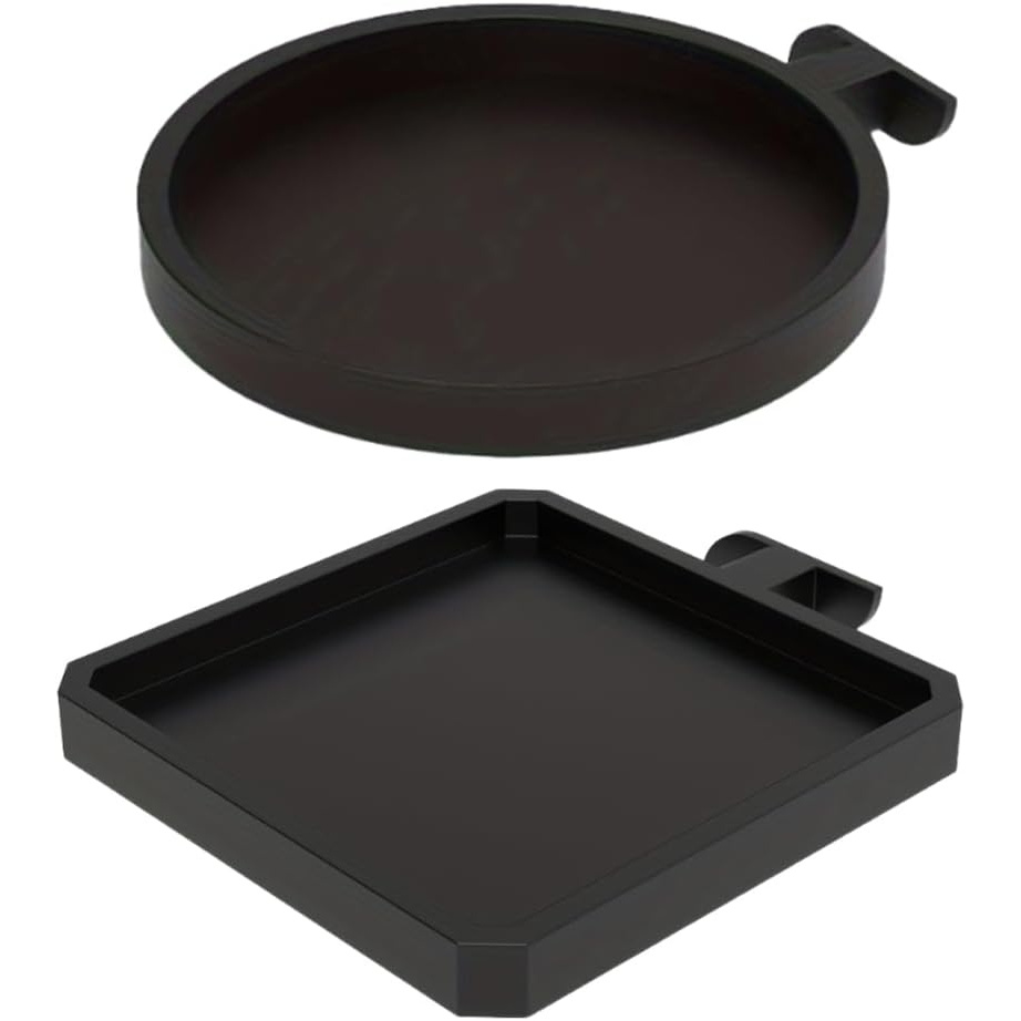 TEMU Lot de 2 plateaux pour plantes, supports de plantes, décoration intérieure et extérieure, anneau de plante pour pot de fleur mural, panneaux