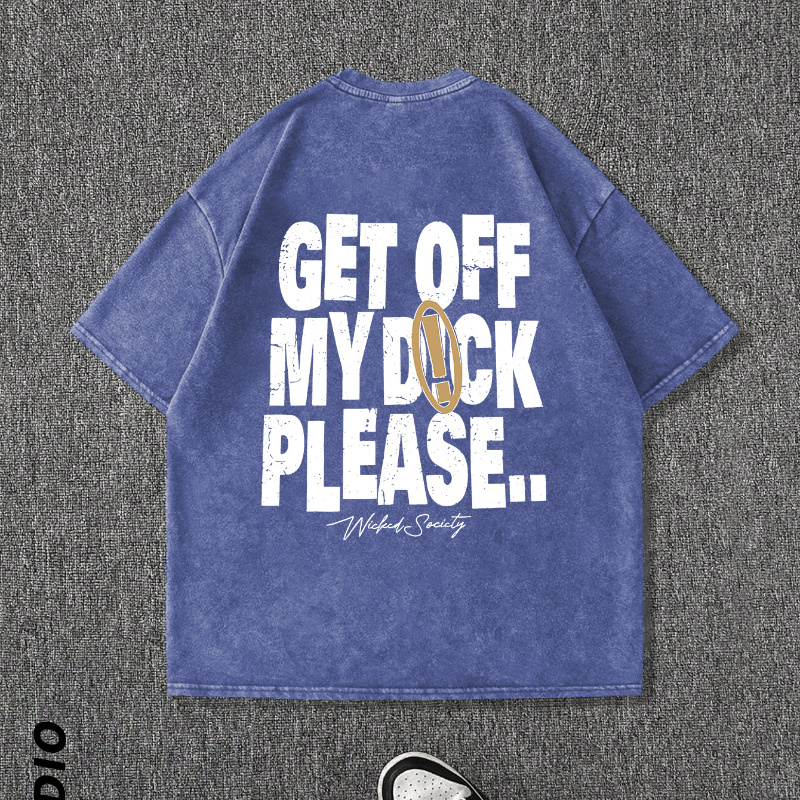 

Get Off Please..print Tee Shirt, Tees For Men, Casual Short Sleeve T-shirt For Summer