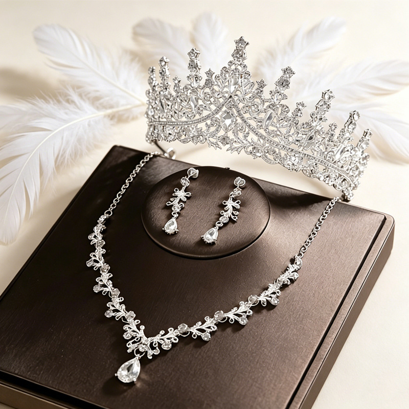 4pcs Princess Style Hair Accessories Set for Parties & Events