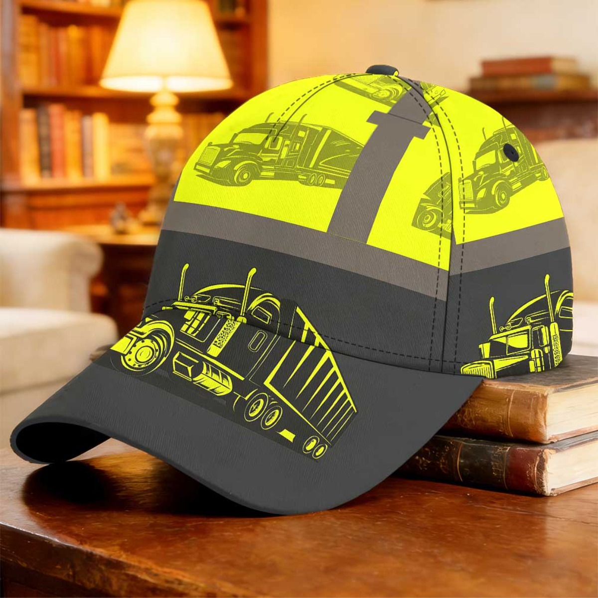 TEMU 1pc Truck Graphic Trucker Style Baseball Cap Mother's Day Gift Dad Hat Peaked Cap Fishing Vacation Fashion Father's Day Gift Fishing Trip Daily