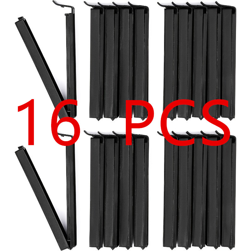 16pcs Black Bag Clips, Durable Food Storage Sealing Clips Designed To Keep Freshness And Organization, Perfect For Home And Restaurant Use