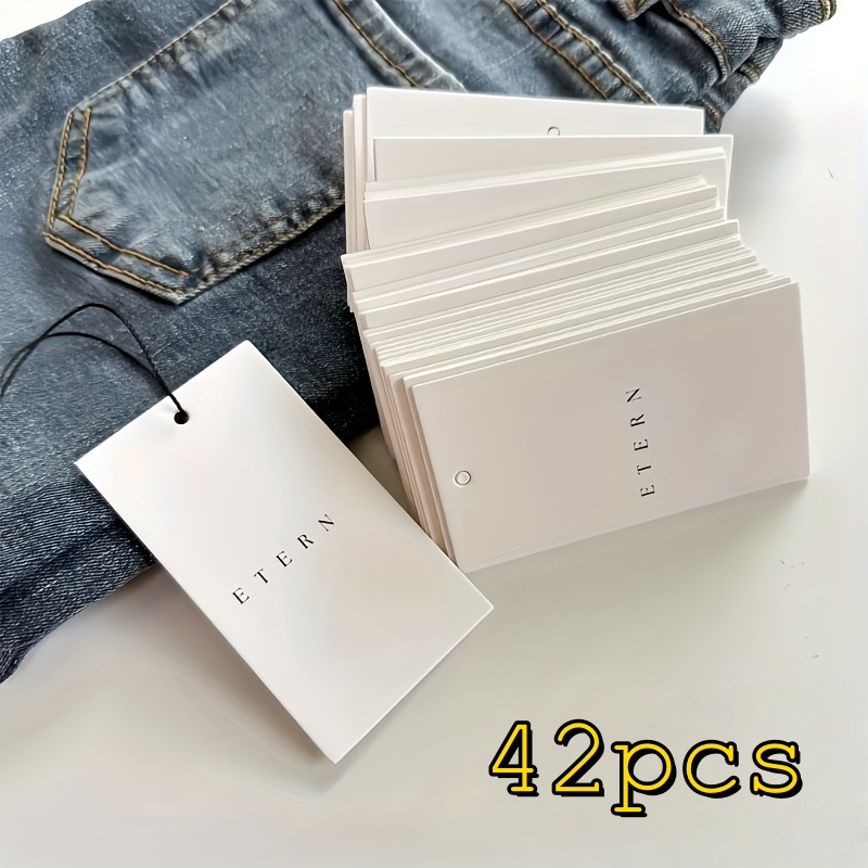 TEMU Customized Personalized Images And Text, Single-sided Paper Labels, Price Tags, Clothing Labels, Clothing Tags, Custom Hanging Gift Tags, White