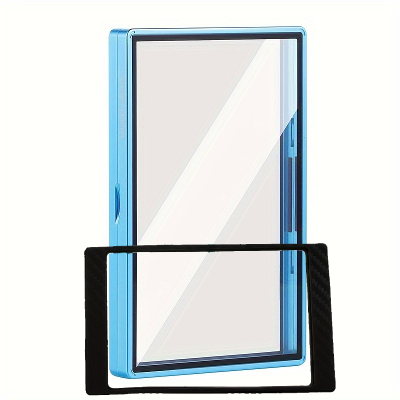 TEMU Lot de 2 - [1*Étui de protection magnétique en verre pour carte + 1*Doublure intérieure] Étui de protection magnétique en verre pour carte avec