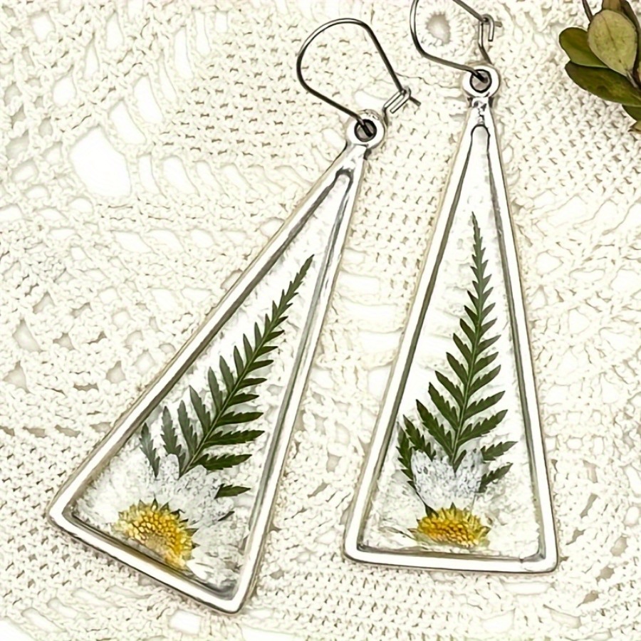 2pcs Fashion Earrings, Vintage Earrings, Earrings, Plant Pendants, Flower Pendants, Fashion Jewelry, Christmas Jewelry, Christmas Gifts, Holiday Gifts, Gifts For Mom, Gifts For Girlfriend